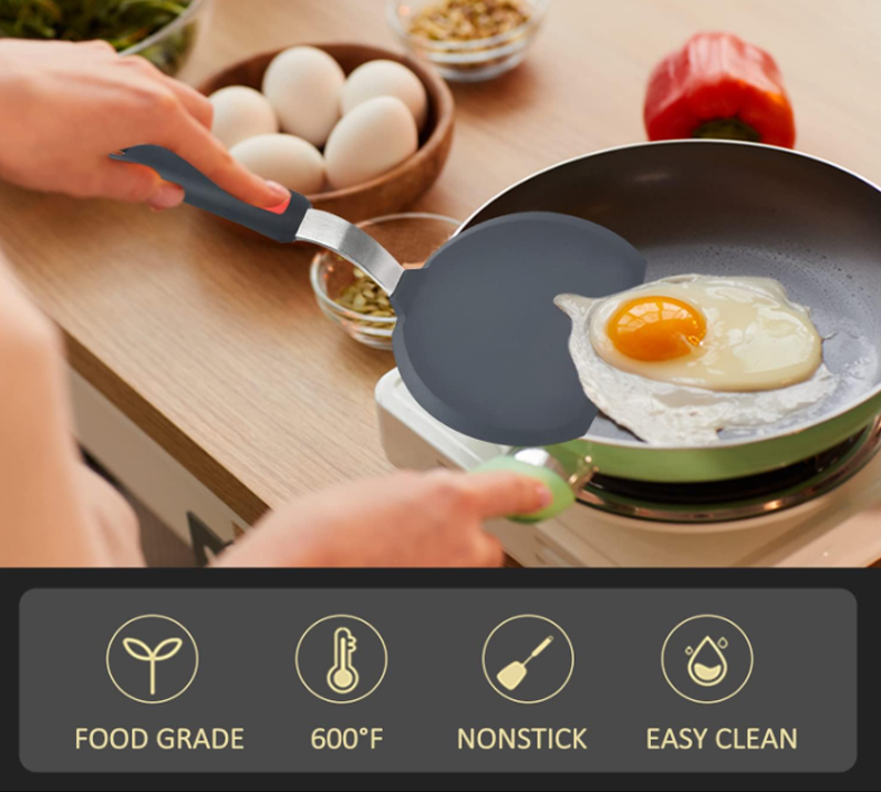 Omelette-Pancake Turner Spatula – Wide Non-Stick Flipper for Easy Cooking - Image 2