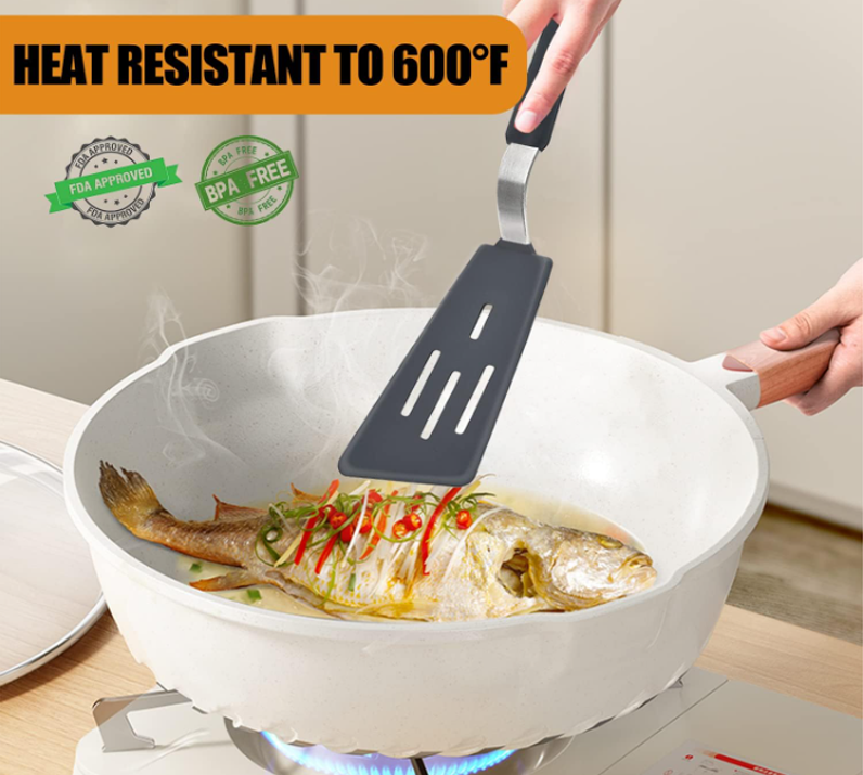 Omelette-Pancake Turner Spatula – Wide Non-Stick Flipper for Easy Cooking - Image 3