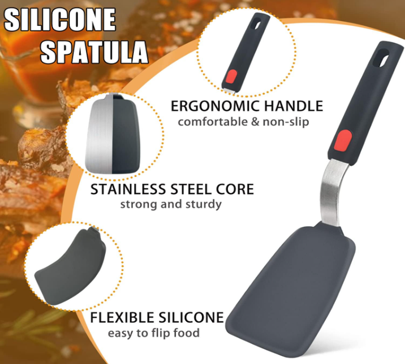 Omelette-Pancake Turner Spatula – Wide Non-Stick Flipper for Easy Cooking - Image 4