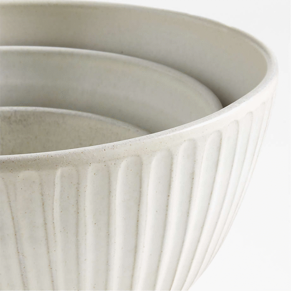 Caramel Ceramic Mixing Bowls  – Set of 3 - Image 3