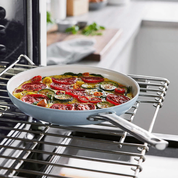Padova Pro Blue Haze Non-Stick Ceramic Fry Pans – Set of 2 - Image 3