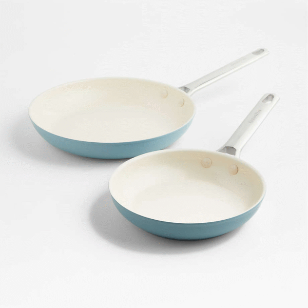 Padova Pro Blue Haze Non-Stick Ceramic Fry Pans – Set of 2 - Image 5