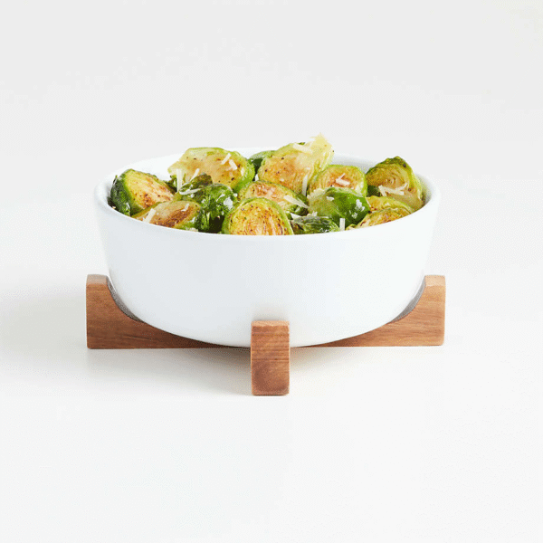 Oven-to-Table Small Serve Bowl with Wood Stand – Elegant & Functional - Image 4